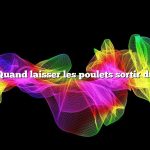 Question : Quand laisser les poulets sortir du poulailler